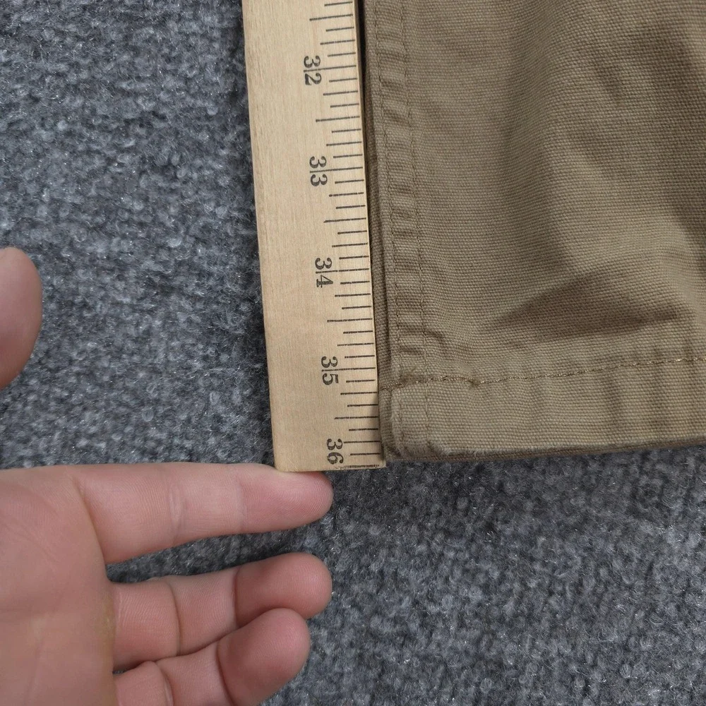 Ariat Pants Mens 34x36 Beige Rebar M4 Relaxed Straight Cargo Canvas Workwear